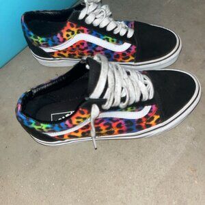 Rainbow vans women’s size 8 1/2